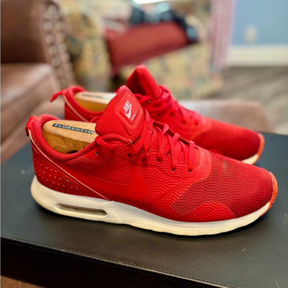 Nike Crimson Red Mesh Sneakers